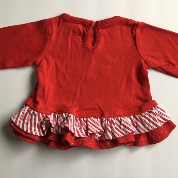 EUC 12m Christmas set with ruffles candy cane stripes - Picture 4 of 10